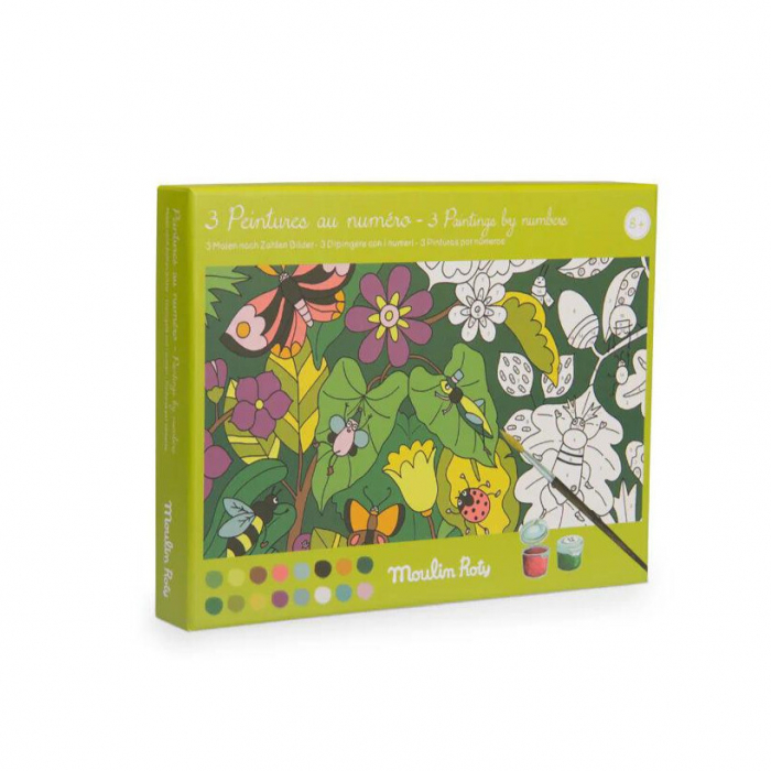 Set creativ Picteaza cu numere Variatii botanice, Moulin Roty [1]