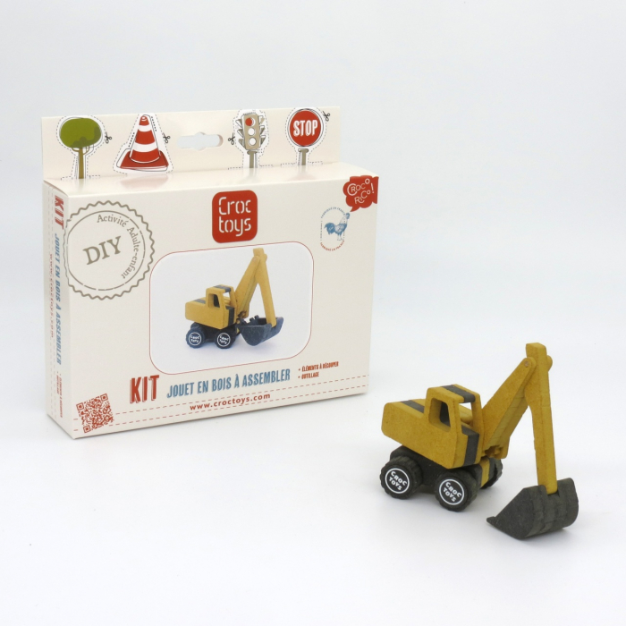 Set de constructie vehicul de santier Excavatorul Frederic, Croc toys [3]