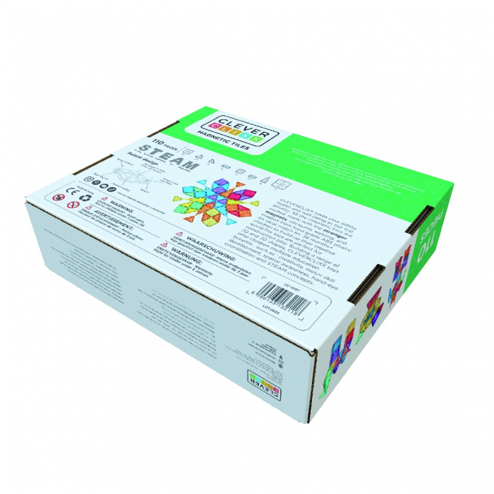 Set magnetic de construit Inventiv 110 piese, Cleverclixx [3]