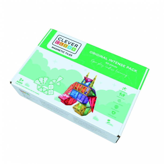 Set magnetic de construit Inventiv 60 piese, Cleverclixx [2]