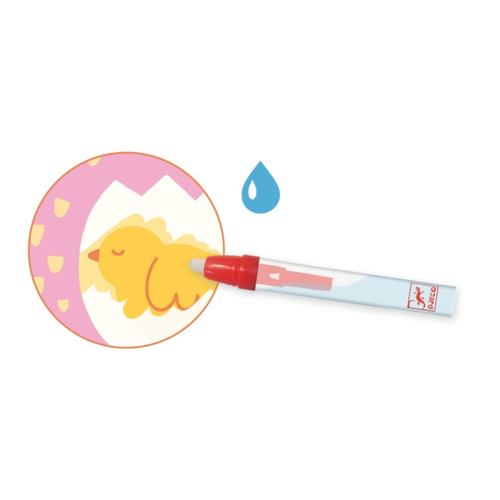 Set pictura cu apa Animale din gradina, Djeco [5]