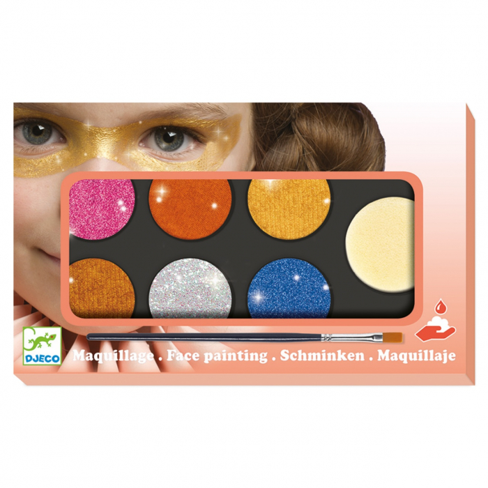 Trusa make-up culori metalice non alergice, Djeco [1]