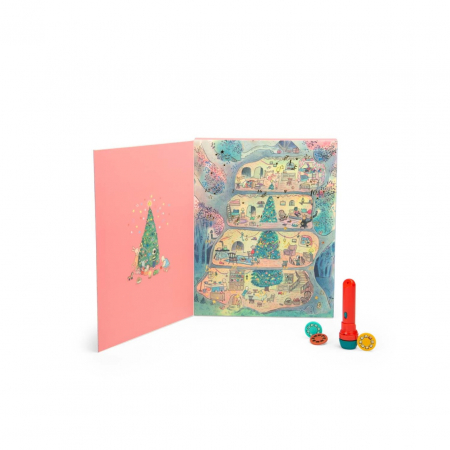 Calendar de Advent Lanterna si 24 de discuri cu povesti Big Family, Moulin Roty [2]