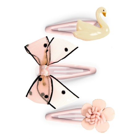 Accesorii - Colectia Plume - 3 agrafe de par Violette, Djeco