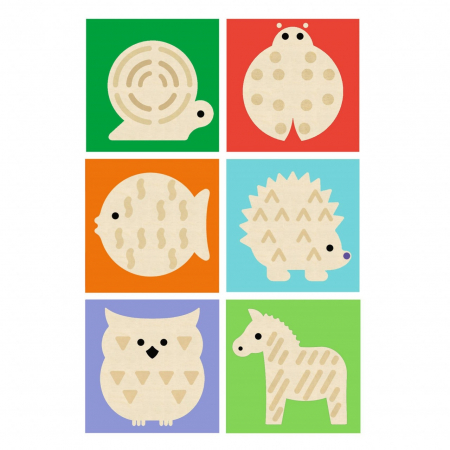 Cuburi lemn TouchBasic, Djeco [2]