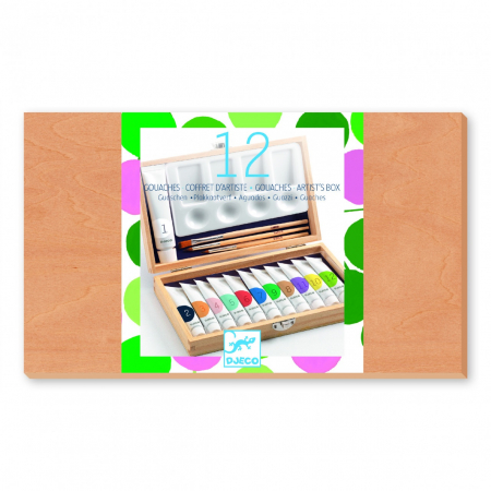 Cutia artistului cu 12 tuburi, Culori Guase, Djeco [2]