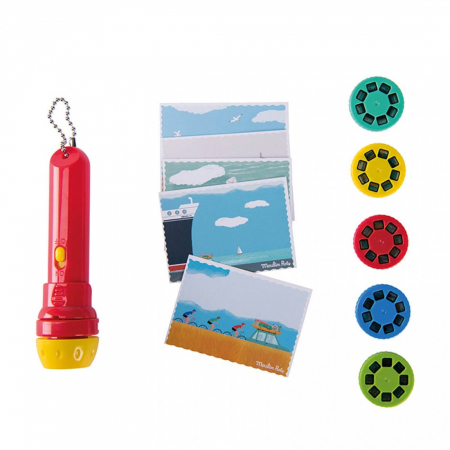 Cutie cu lanterna de proiectat povesti Aventurierii, Moulin Roty [3]