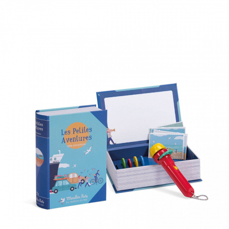 Cutie cu lanterna de proiectat povesti Aventurierii, Moulin Roty [1]