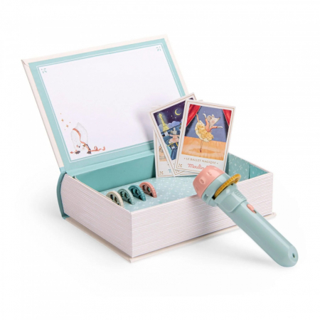 Cutie cu lanterna de proiectat povesti Mica scoala de dans, Moulin Roty [2]