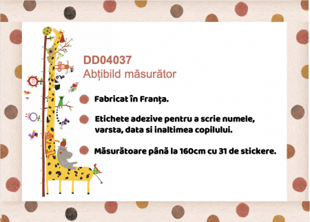 Decoratie camera copilului abtibilduri masuratoare Prietenii din Amazon, Djeco [4]
