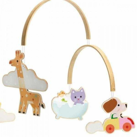 Decoratie mobila lemn camera copilului Animalute, Djeco [1]