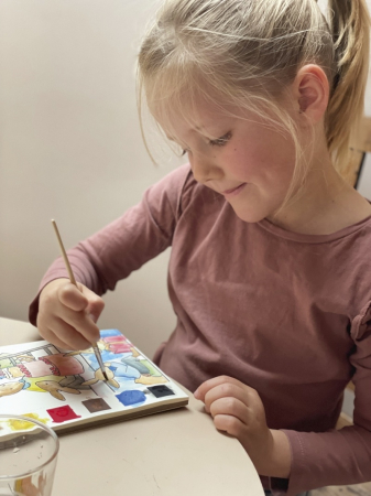 Joc creativ Carte de colorat cu acuarela, Egmont Toys [1]