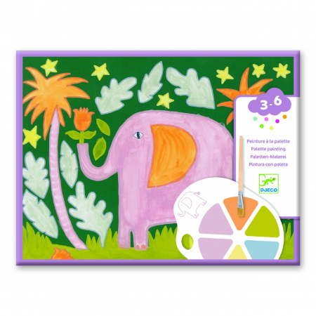 Creative - Joc creativ de pictura Animale salbatice, Djeco