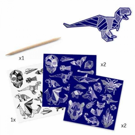 Joc creativ de razuit planse metalice, Djeco [1]