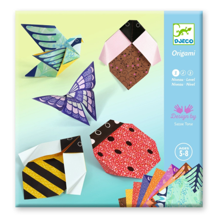 Noutati - Joc creativ origami Micii locuitori ai gradinii, Djeco