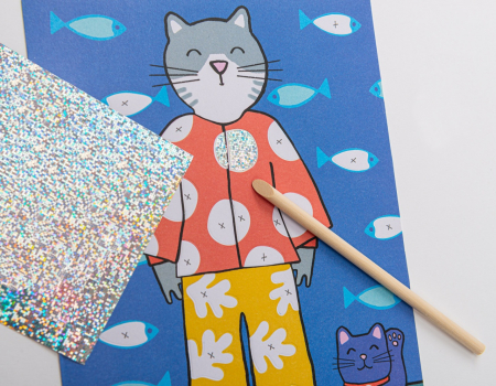 Joc creativ Planse fantastice cu animale haioase, Moulin Roty [3]