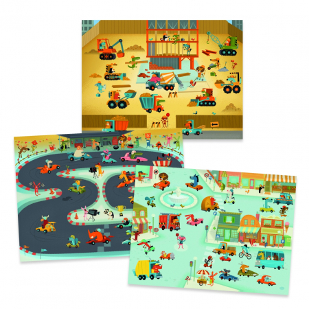 Joc creativ Transferuri cu vehicule, Djeco [4]