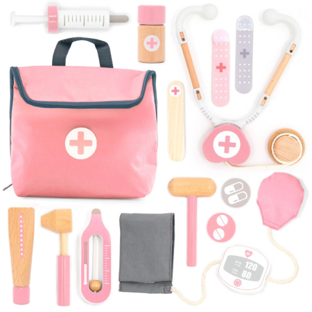Jucarii - Joc de rol Mini trusa de doctor roz, UMU Toys