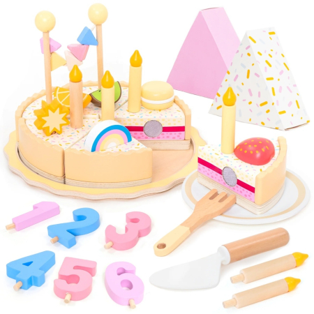 Jucarii din lemn - Joc de rol Tort aniversar, UMU Toys