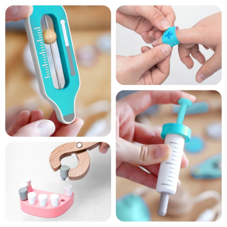 Joc de rol Trusa completa de doctor, turcoaz, UMU Toys [3]