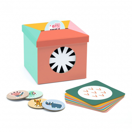 Educative - Joc Eduludo cu cartonase Kioukoi animale, Djeco