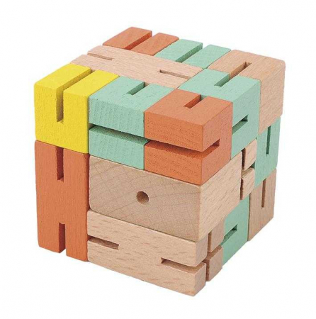 De logica - Joc logic IQ 3D puzzle Baiat verde, Fridolin