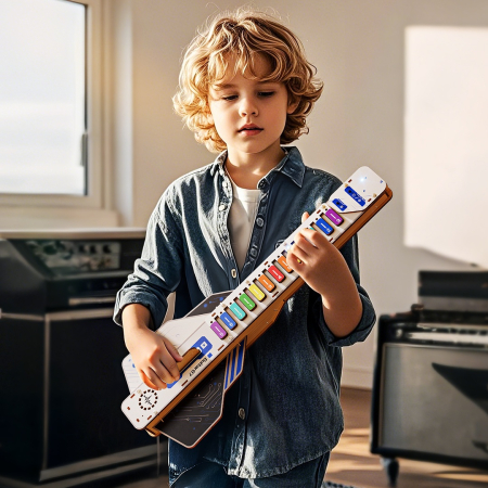 Jos STEM DIY Chitara Electrica Interactiva, TopBright [3]