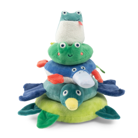 Noutati - Jucarie bebe animale stivuibile din textil, Moulin Roty