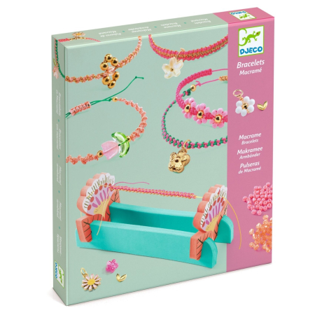 Cadouri - Kit creativ de confectionat bratari macrame, Djeco