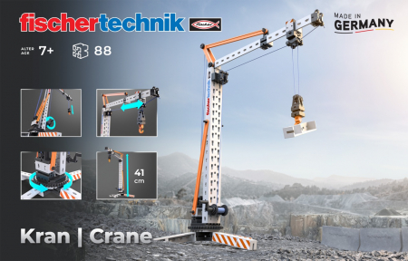 Kit STEM Macara de asamblat si manevrat, Fischertechnik [1]