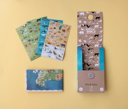 Lumea animalelor poster cu stickere, Londji [4]