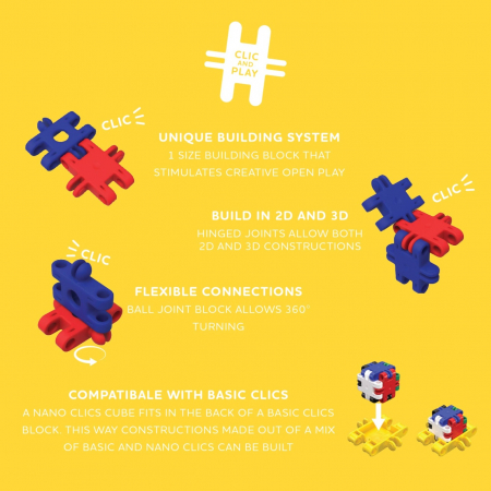 Nano Clics Pentru construit vehicule 250 piese, Clicformers [4]