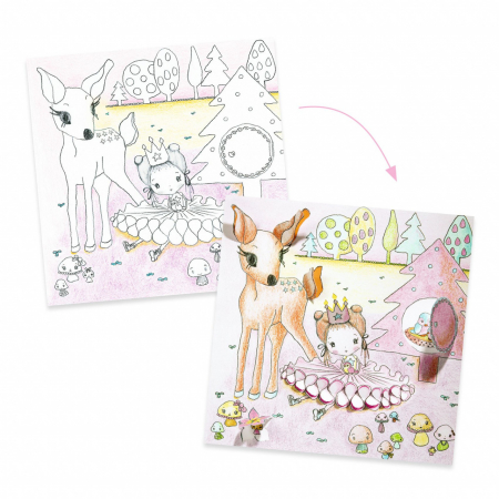 Planse de colorat Surprizele lui Pupi, Djeco [2]