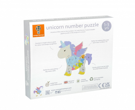 Puzzle din lemn unicorn, Orange Tree Toys [4]
