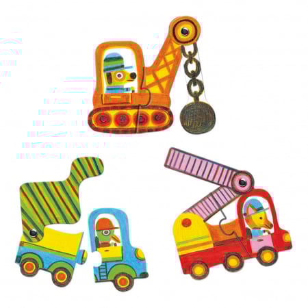 Puzzle mobil duo Vehicule, Djeco [2]