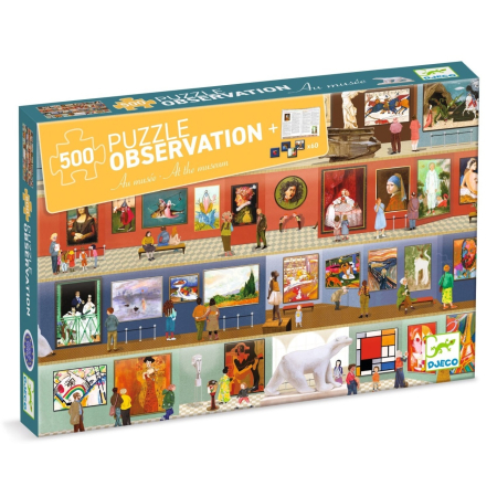 Noutati - Puzzle Observatie La muzeu, Djeco
