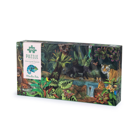 Noutati - Puzzle panoramic Padurea tropicala, Moulin Roty