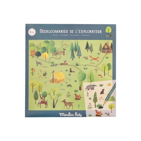 Educative - Set abtibilduri de transfer Exploratorul, Moulin Roty