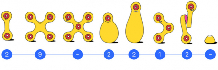 Set Clixo de construit cu magnet, Itsy pack Flamingo-Turquoise 18 [1]