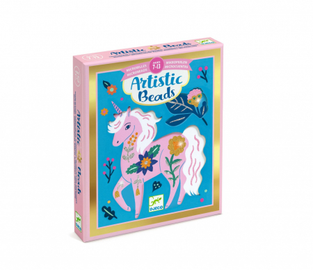 Creative - Set creativ cu margele Animale si flori, Djeco