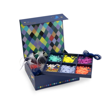Noutati - Set creativ cu margele plate, Moulin Roty