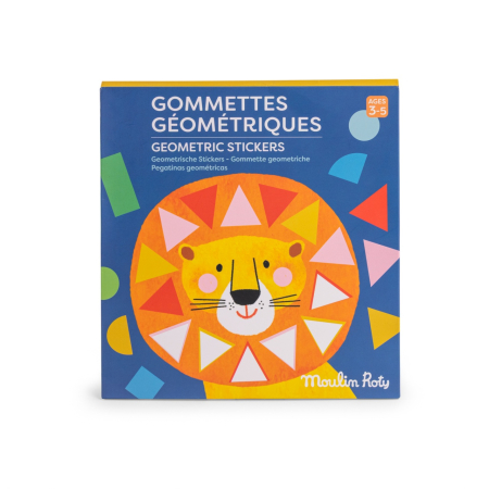 Noutati - Set creativ cu stickere geometrice Les Toupitis, Moulin Roty