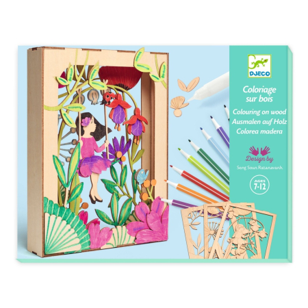 Noutati - Set creativ diorama 3D din lemn "Alizée", Djeco
