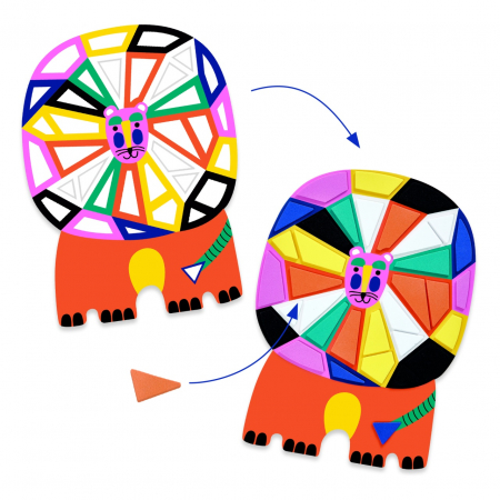 Set creativ mozaic Animale, Djeco [2]