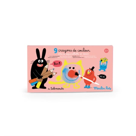 Noutati - Set creioane colorate multifunctionale, Moulin Roty