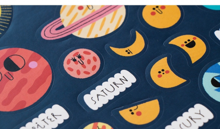 Set cu abtibilduri repozitionabile Cosmos, Londji [3]