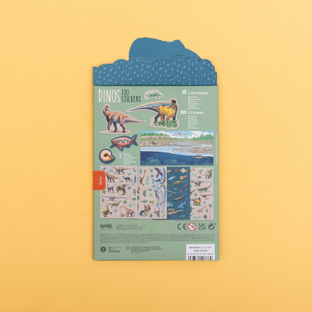 Set cu abtibilduri repozitionabile Dinozauri, Londji [4]