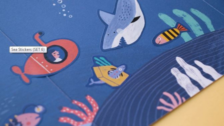 Set cu abtibilduri repozitionabile La mare, Londji [3]