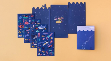 Set cu abtibilduri repozitionabile La mare, Londji [1]