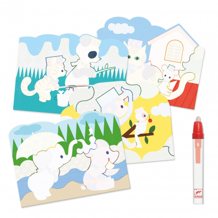 Set pictura cu apa Joaca in natura, Djeco [2]